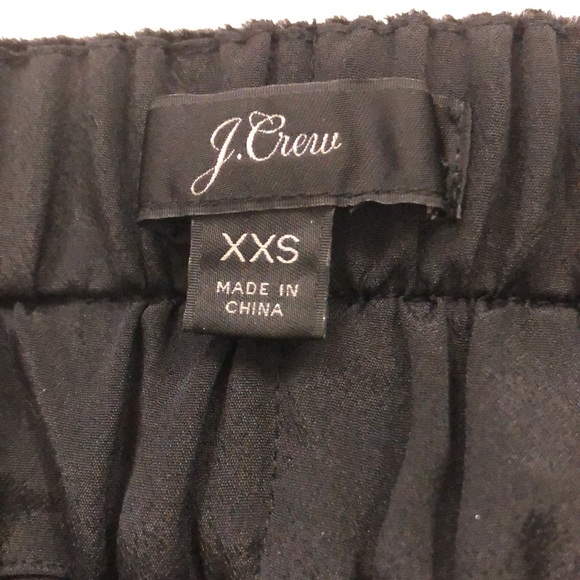 J. Crew XXS Black Velvet Skirt 2 Pockets Elastic waist soft Excellent Condition - Picture 4 of 7